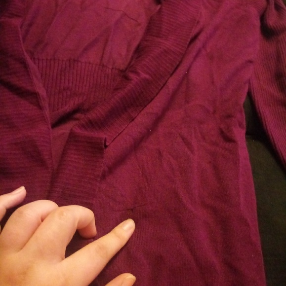 Plum cartigan - Picture 2 of 4